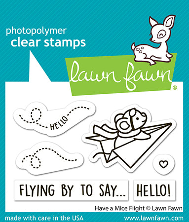 Lawn Fawn - LF4040 - Have A Mice Flight Stamp Set