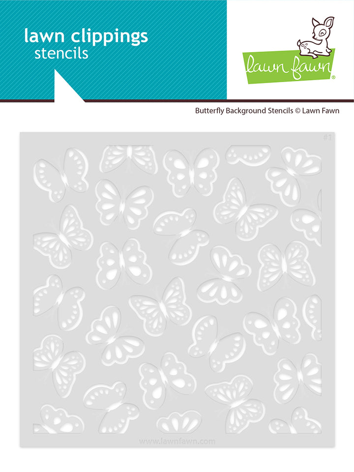 Lawn Fawn - LF4053 - Butterfly Background Stencils