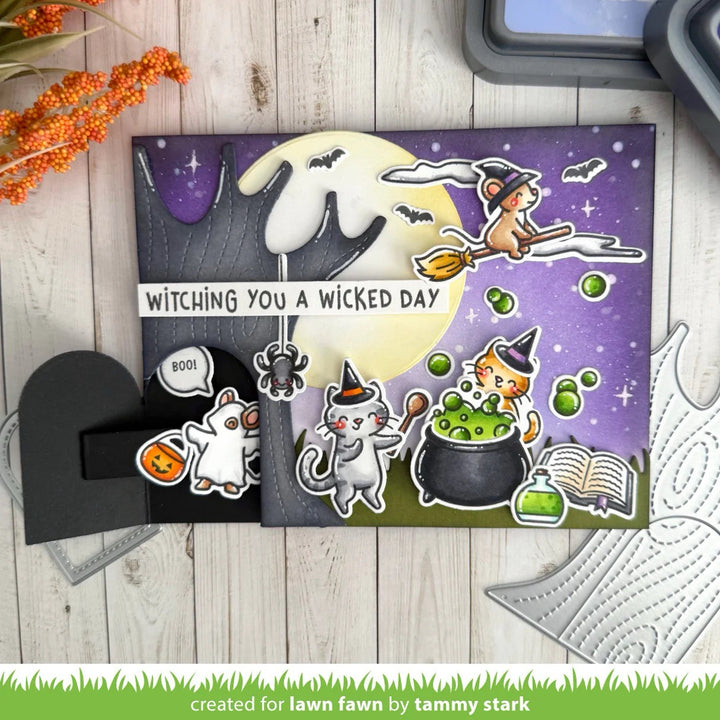 Lawn Fawn - LF3865 - Knock Knock, Who'S There? Tree Add-On Dies