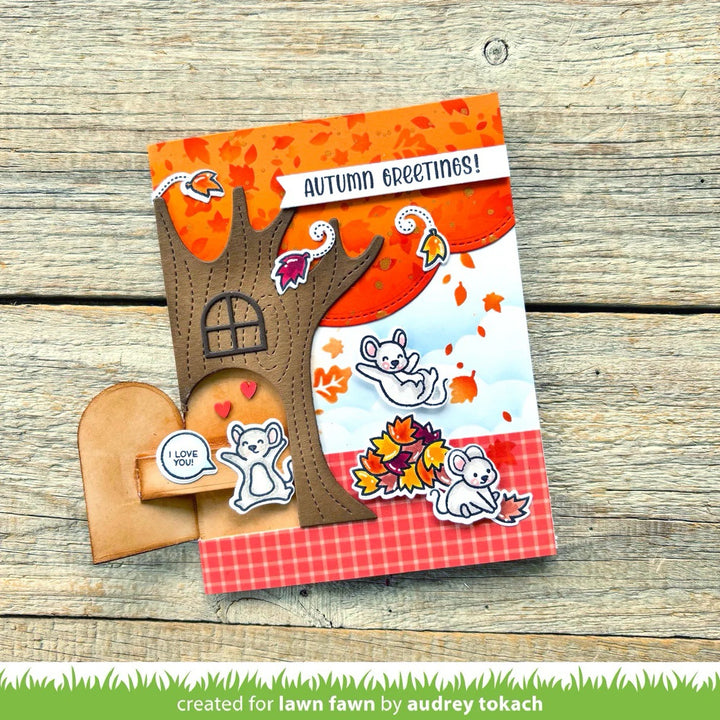 Lawn Fawn - LF3865 - Knock Knock, Who'S There? Tree Add-On Dies