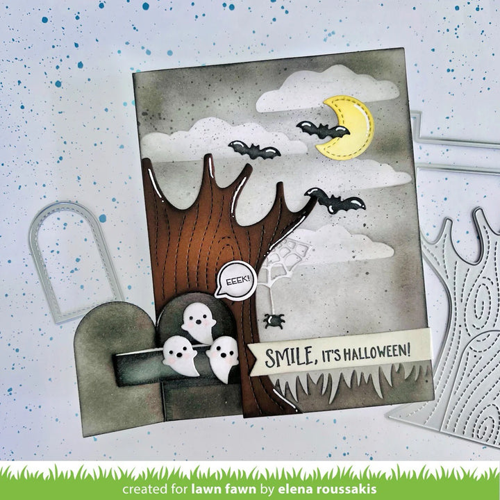 Lawn Fawn - LF3865 - Knock Knock, Who'S There? Tree Add-On Dies