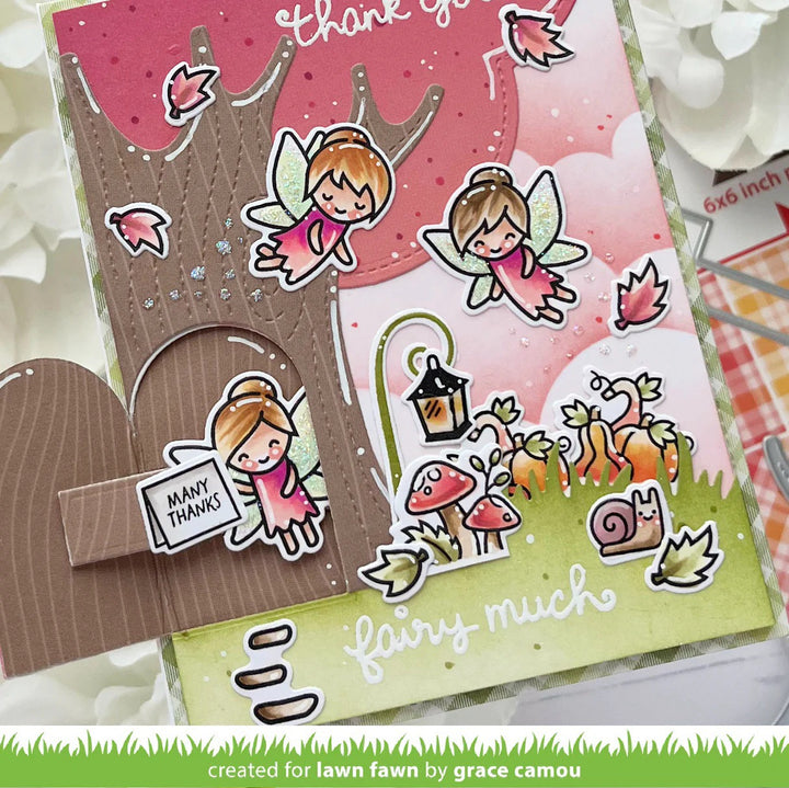 Lawn Fawn - LF3865 - Knock Knock, Who'S There? Tree Add-On Dies