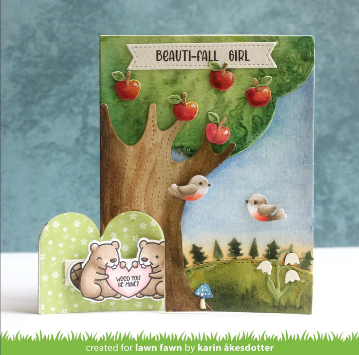 Lawn Fawn - LF3865 - Knock Knock, Who'S There? Tree Add-On Dies