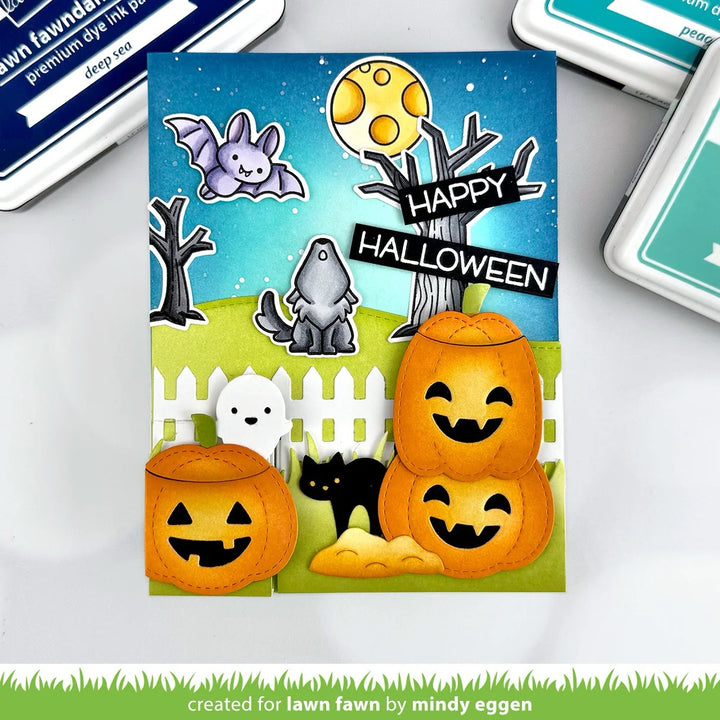 Lawn Fawn - LF3864 - Knock Knock, Who'S There? Rectangle Door Add-On Dies