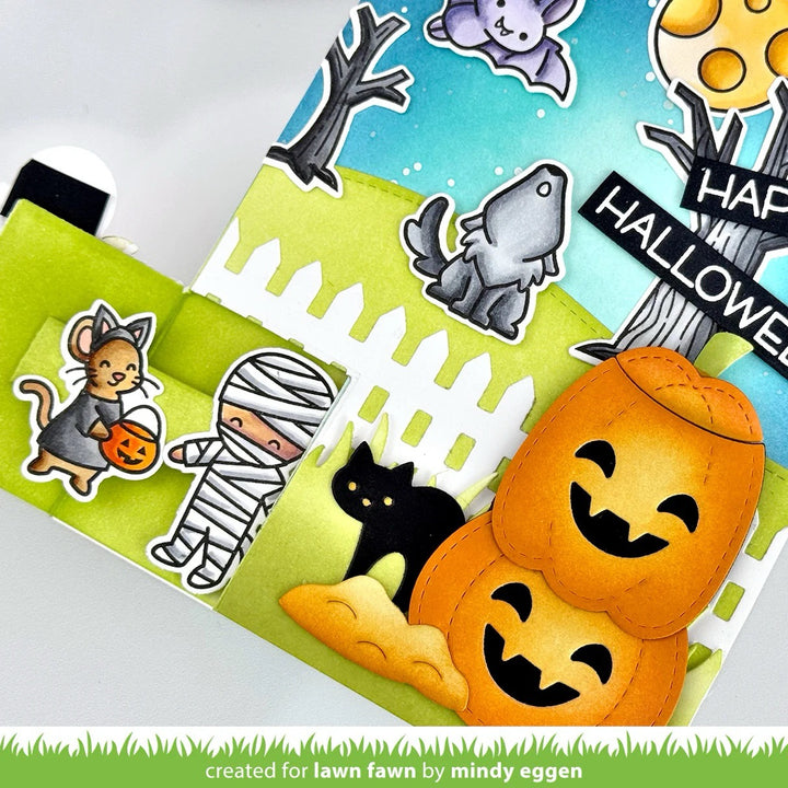Lawn Fawn - LF3864 - Knock Knock, Who'S There? Rectangle Door Add-On Dies