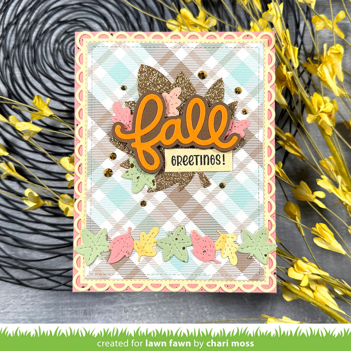 Lawn Fawn - LF3869 - Fall Leaves Border Dies