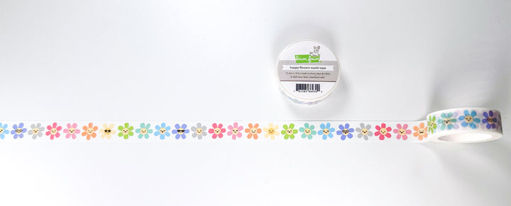 Lawn Fawn - LF4021 - Happy Flowers Washi Tape