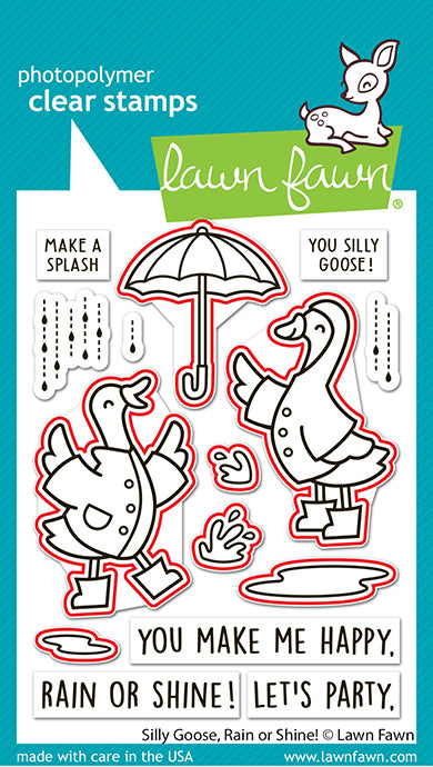 Lawn Fawn - LF4073 - Silly Goose, Rain Or Shine! Lawn Cuts