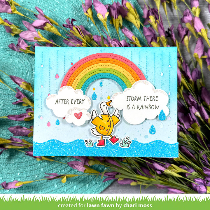 Lawn Fawn - LF4075 - Rainbow Sentiments Stamp Set