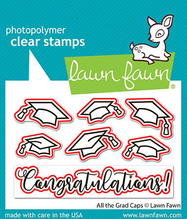 Lawn Fawn - LF4080 - All The Grad Caps Lawn Cuts