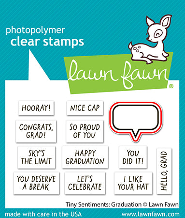 Lawn Fawn - LF4083 - Tiny Sentiments: Graduation Lawn Cuts