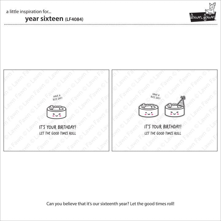 Lawn Fawn - LF4084 - Year Sixteen Stamp Set