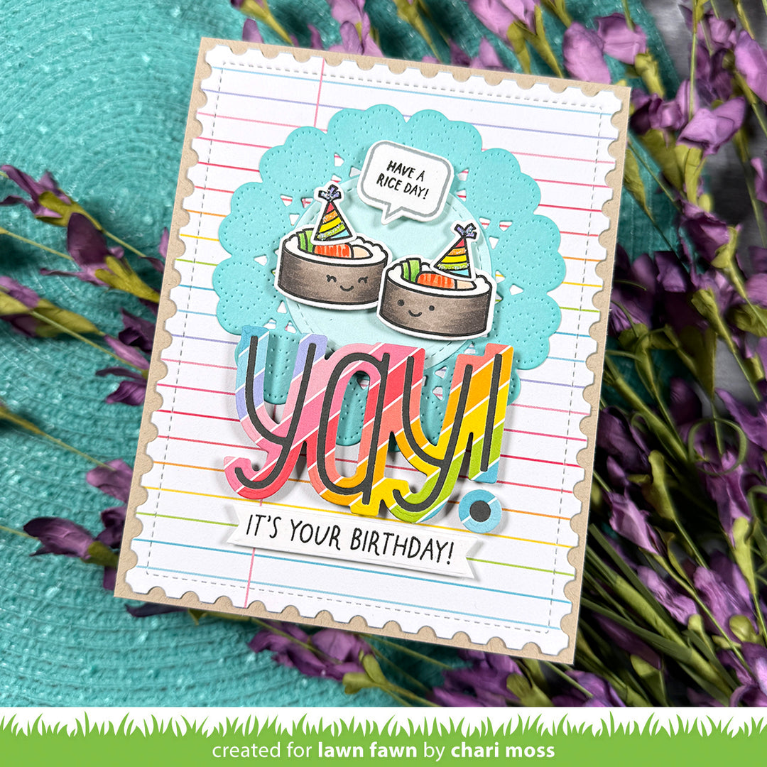 Lawn Fawn - LF4086 - Year Sixteen Coloring Stencils