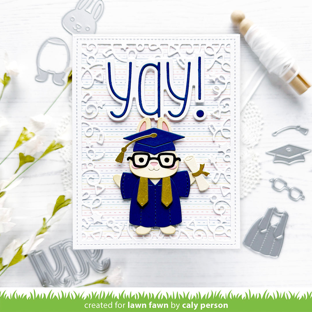 Lawn Fawn - LF4088 - Build-A-Critter Graduation Accessories