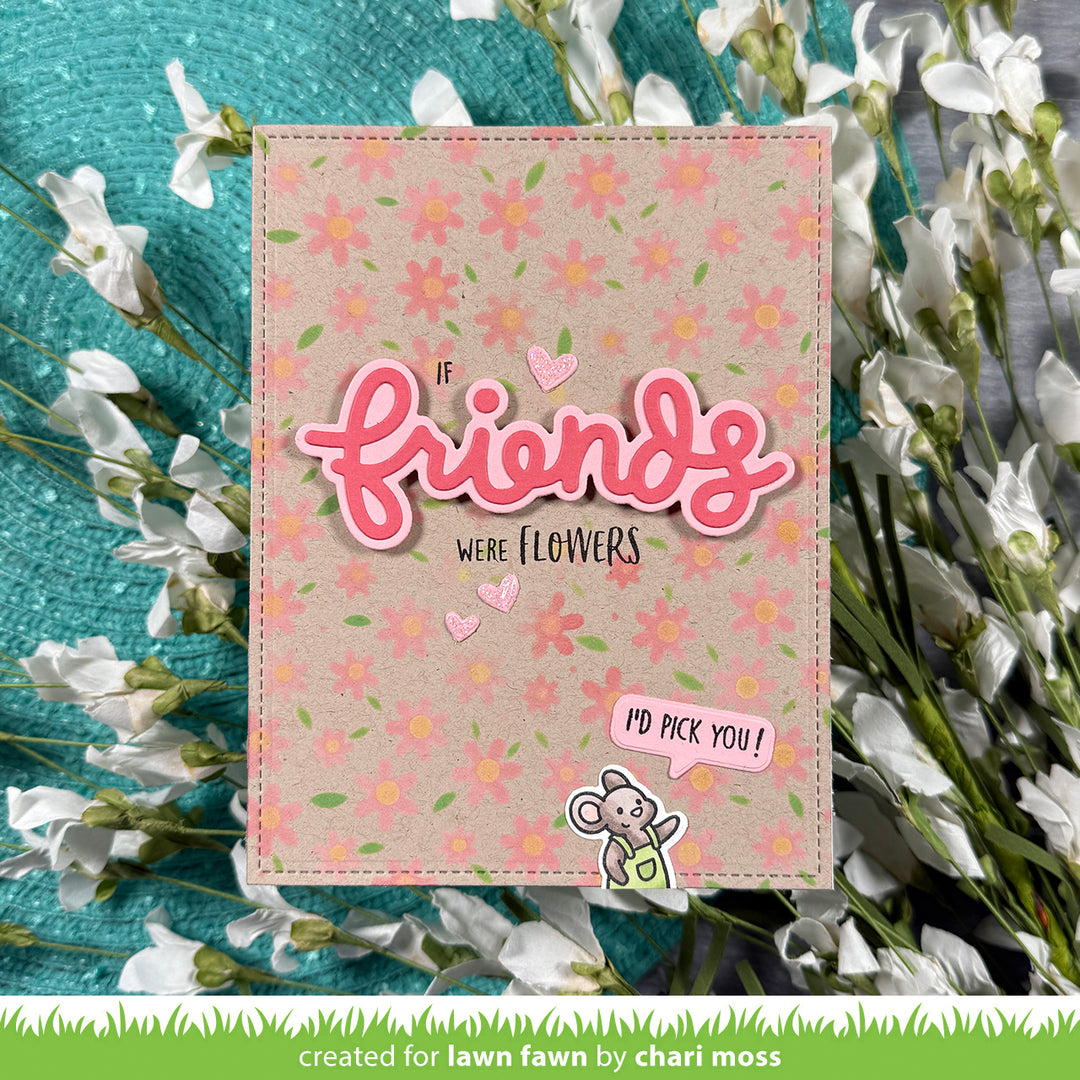 Lawn Fawn - LF4094 - Scripty Friends Outline Add-On