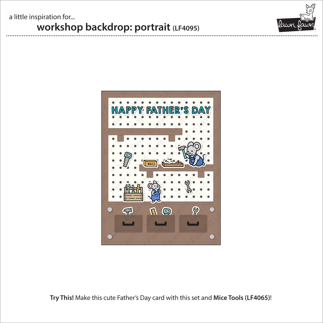 Lawn Fawn - LF4095 - Workshop Backdrop: Portrait