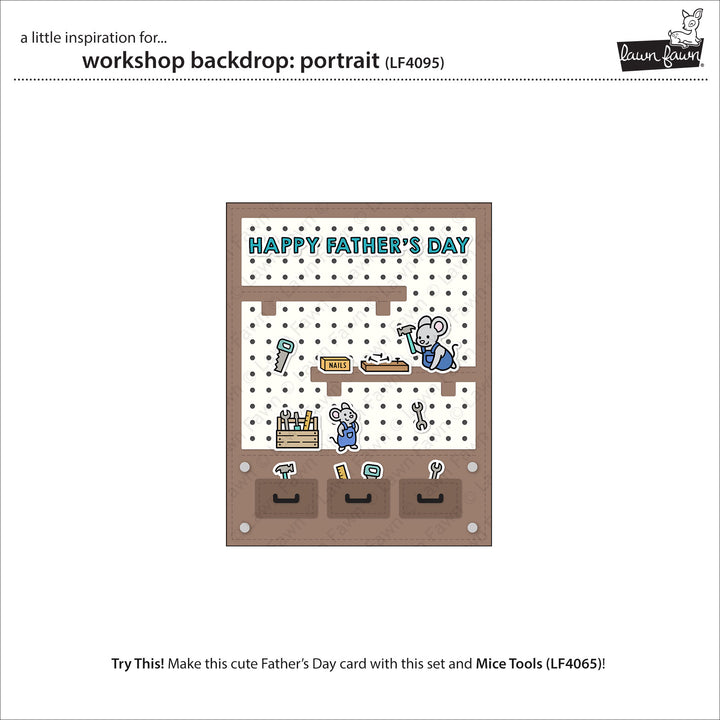 Lawn Fawn - LF4095 - Workshop Backdrop: Portrait