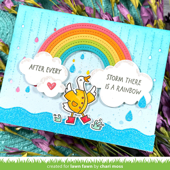 Lawn Fawn - LF4098 - Rainy Day Backdrop: Landscape