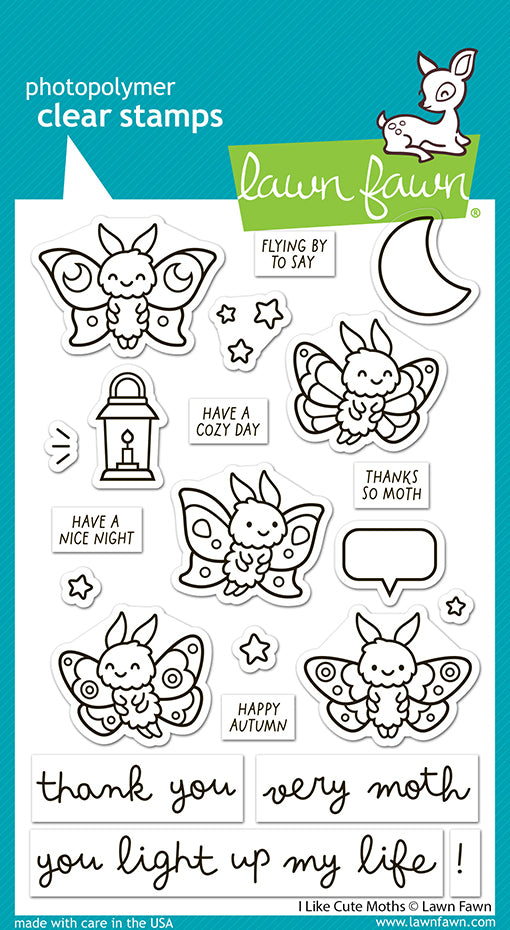 Lawn Fawn - I Like Cute Moths