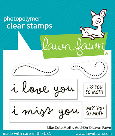 Lawn Fawn - I Like Cute Moths Add-On