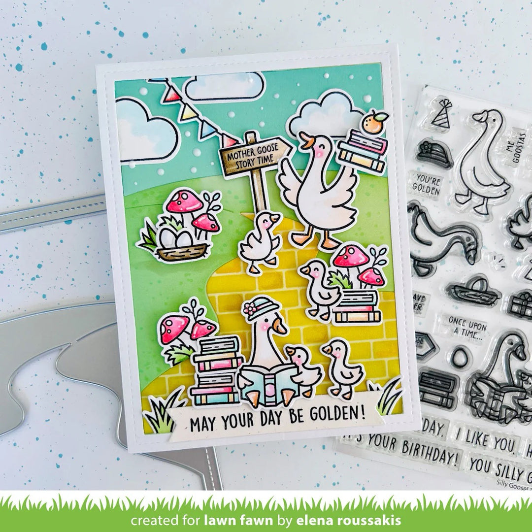 Lawn Fawn - LF3847 - Silly Goose! Sentiment Add-On Stamp Set