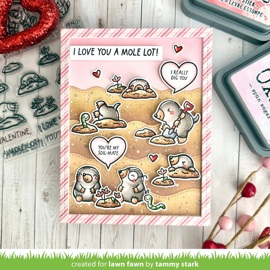 Lawn Fawn - LF3943  - A Mole Lot Of Love Lawn Cuts