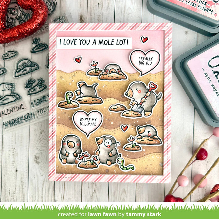 Lawn Fawn - LF3943  - A Mole Lot Of Love Lawn Cuts