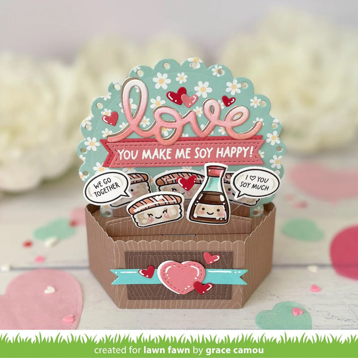 Lawn Fawn - LF3955  - Soy Happy Lawn Cuts