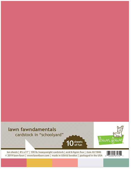 Lawn Fawn - LF1846 - Schoolyard Cardstock