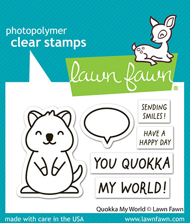 Lawn Fawn - LF3938 - Quokka My World colouring Stencil
