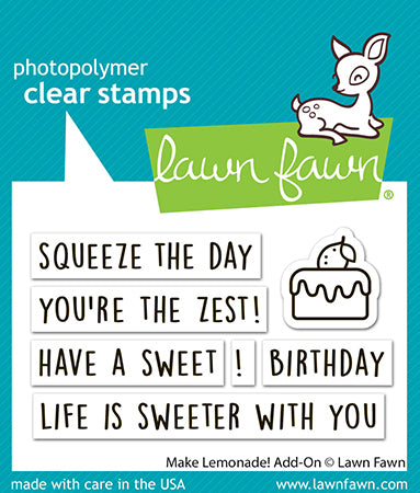 Lawn Fawn - LF4125 - Make Lemonade! Add-On Stamp set