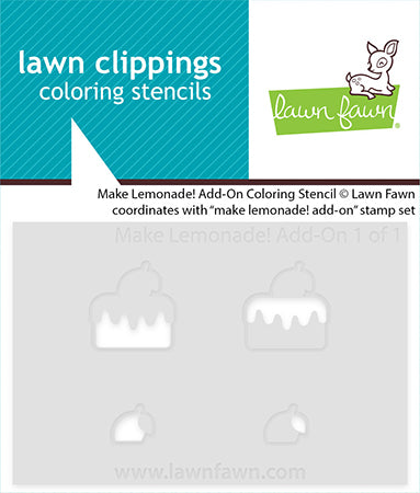 Lawn Fawn - LF4127 - Make Lemonade! Add-On colouring Stencil