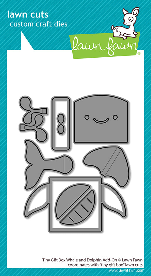 Lawn Fawn - LF4137 - Tiny Gift Box Whale And Dolphin Add-On