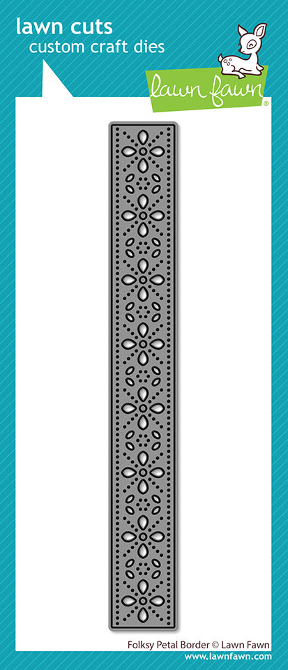 Lawn Fawn - LF4140 - Folksy Petal Border