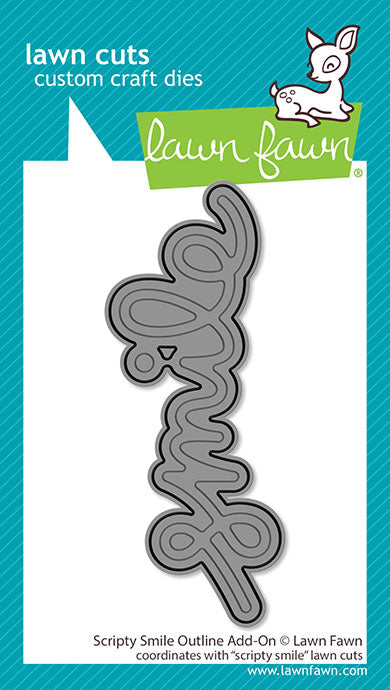 Lawn Fawn - LF4142 - Scripty Smile Outline Add-On