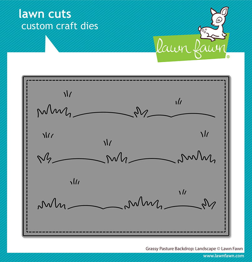 Lawn Fawn - LF4143 - Grassy Pasture Backdrop: Portrait