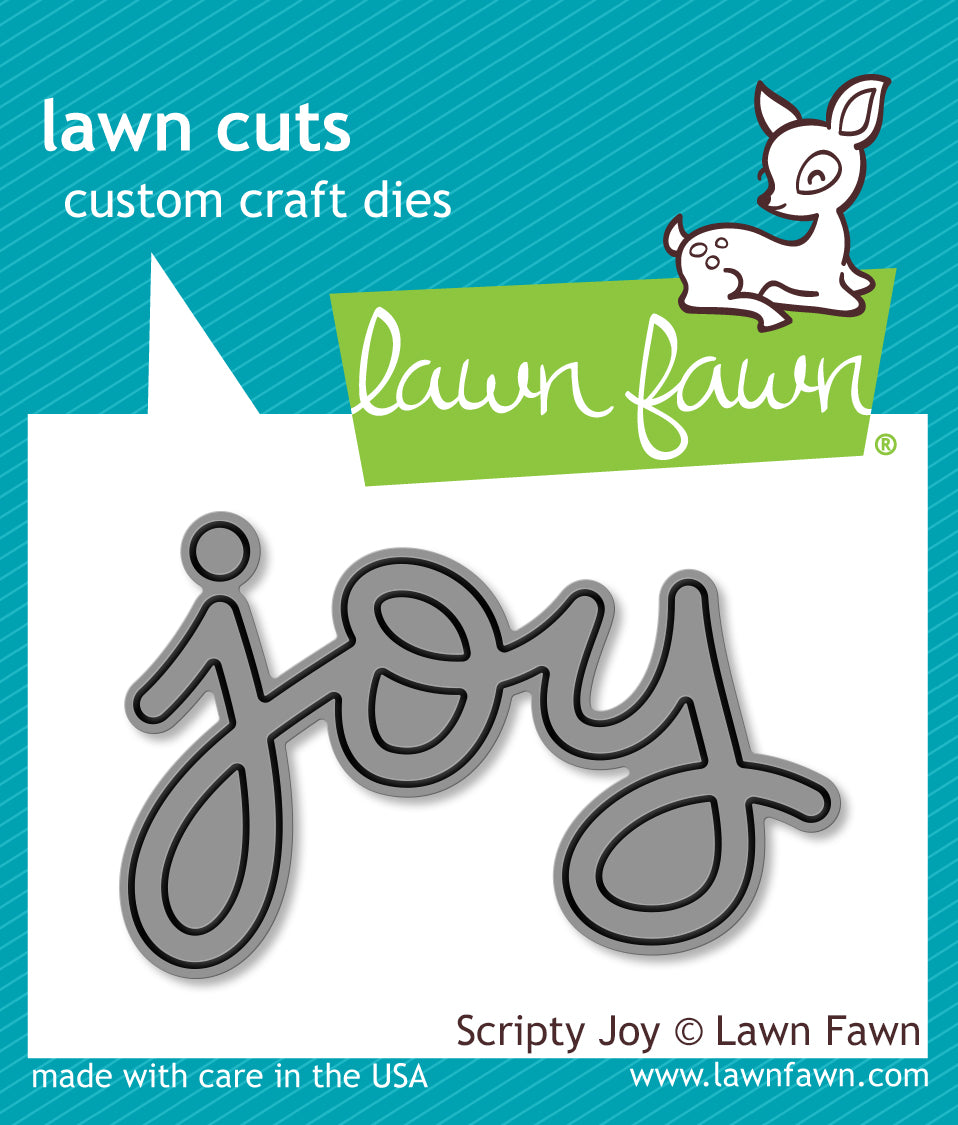 Lawn Fawn - LF0774 - Scripty Joy - Lawn Cuts