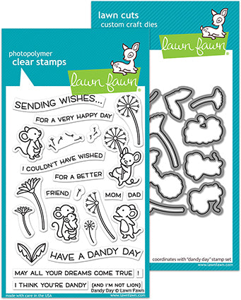 Lawn Fawn - LF2217 & LF2218 - Dandy Day - Stamp and Lawn Cuts Set