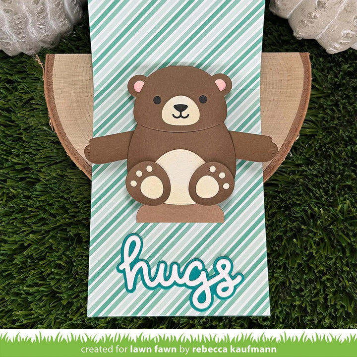 Lawn Fawn - Scripty Hugs Outline Add-On