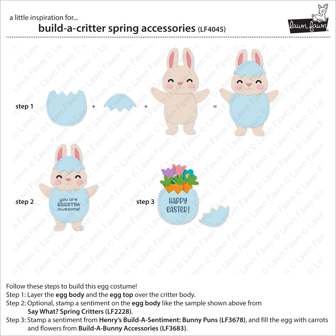 Lawn Fawn - LF4045 - Build-A-Critter Spring Accessories