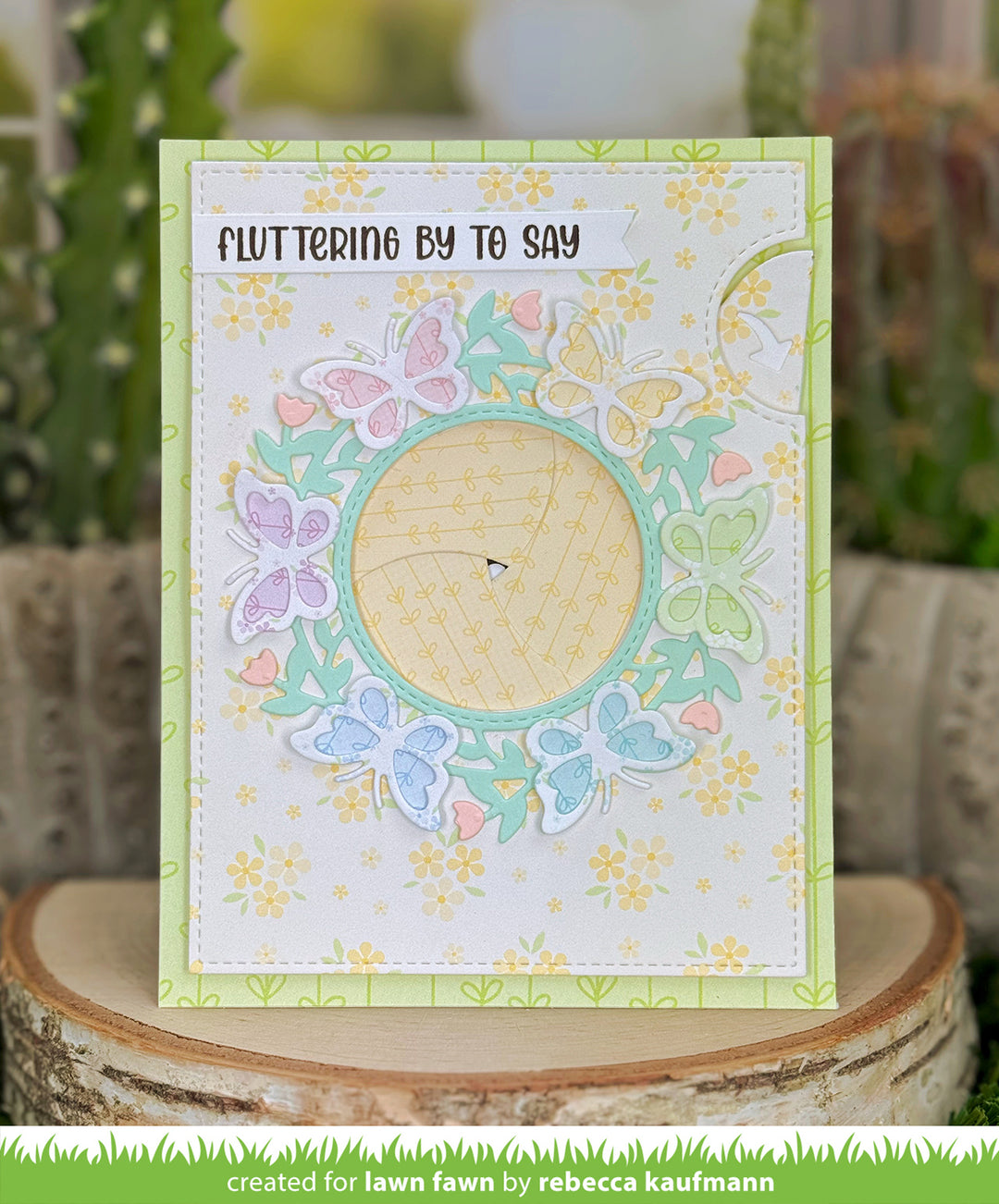 Lawn Fawn - LF4046 - Magic Iris Butterfly Wreath Add-On