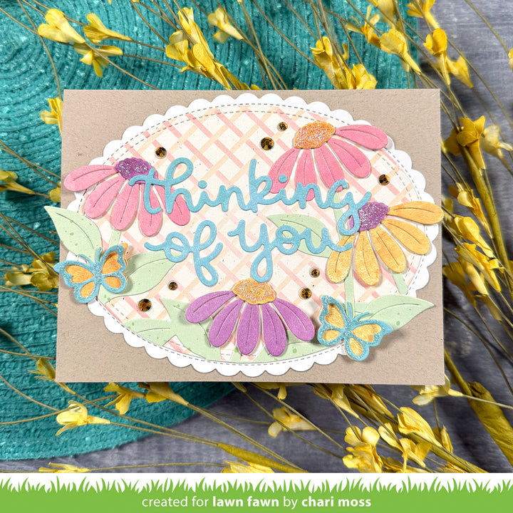 Lawn Fawn - LF4054 - Basket Weave Stencils