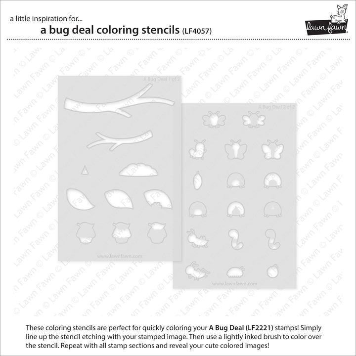 Lawn Fawn - LF4057 - A Bug Deal Coloring Stencils