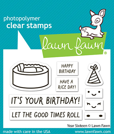Lawn Fawn - LF4084 - Year Sixteen Stamp Set in packaging