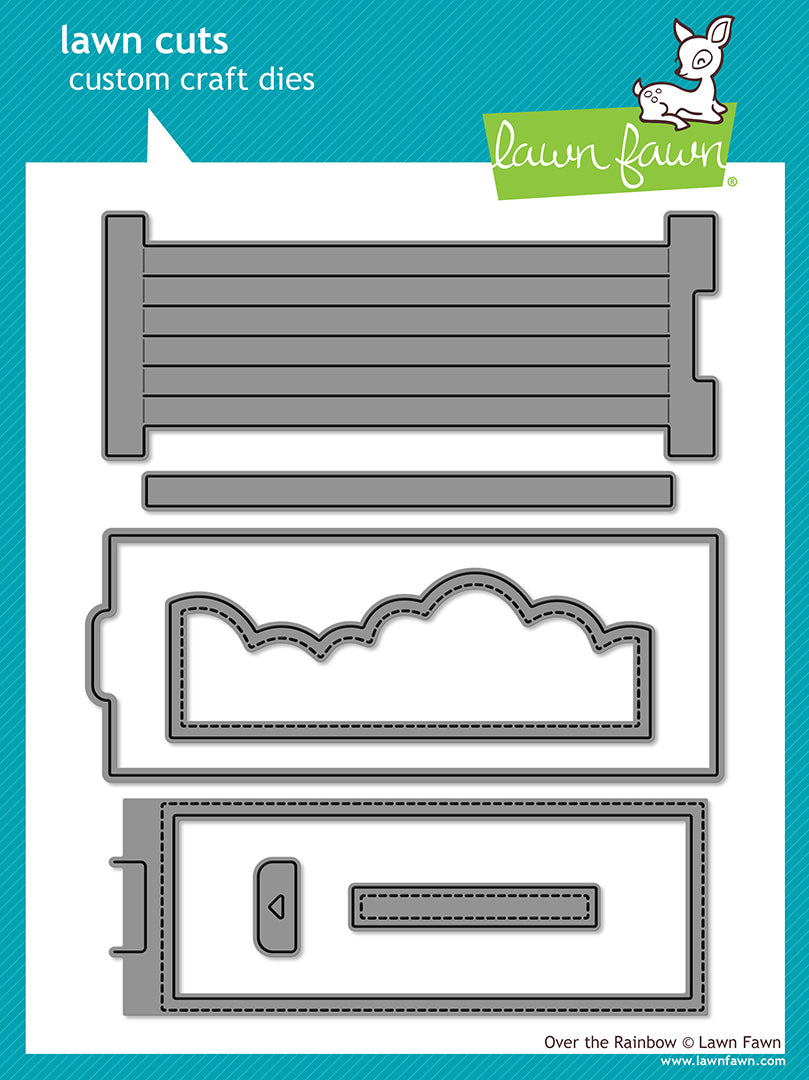 Lawn Fawn - LF4087 - Over The Rainbow Interactive Die in packaging