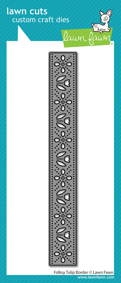 Lawn Fawn - LF4091 - Folksy Tulip Border in packaging