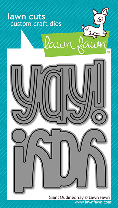 Lawn Fawn - LF4093 - Giant Outlined Yay in packaging