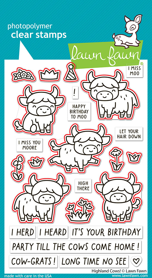 Lawn Fawn - LF4117 - Highland Cows! Lawn Cuts