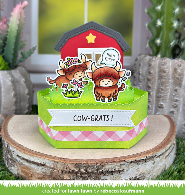 Lawn Fawn - LF4116 - Highland Cows Stamp Set!