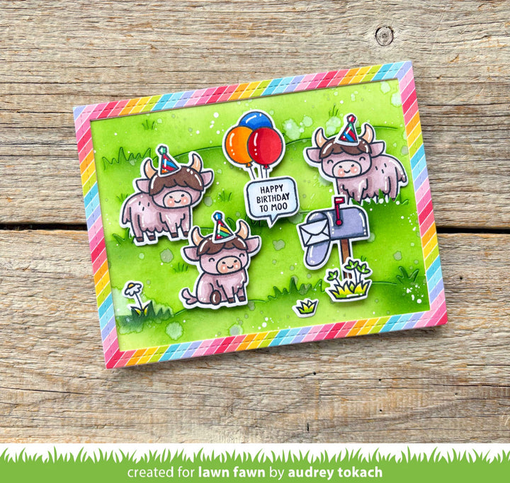Lawn Fawn - LF4144 - Grassy Pasture Backdrop: Landscape